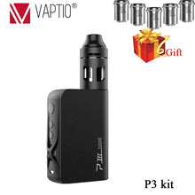 Load image into Gallery viewer, 100W Vape kit Vaptio P3 Electronic cigarette kit with 3000mah box mod VW/TC Battery Vaporizer kit 2ml Top Filling Atomizer