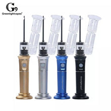 Load image into Gallery viewer, Authentic Greenlightvapes G9 H-enail Plus Portable Wax Pen Dab Rig 2500mAh Water Glass Tube Pipes Bubbler Dry Herb Vapor