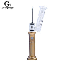Load image into Gallery viewer, Authentic Greenlightvapes G9 H-enail Plus Portable Wax Pen Dab Rig 2500mAh Water Glass Tube Pipes Bubbler Dry Herb Vapor