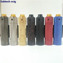 Load image into Gallery viewer, 2019 newest slam piece Mechanical Mod with Shot RDA kit 18350 18650 20700 21700 Battery 30mm brass Mech Mod vape mod kit