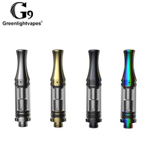 Load image into Gallery viewer, 5PCS/PACK Greenlightvapes G9 G10 CBD Atomizer Top Airflow 0.5ml Vape Cartridge Ceramic Coil Tank Vapor 510 Ecig for Prehead Pen