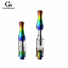 Load image into Gallery viewer, 5PCS/PACK Greenlightvapes G9 G10 CBD Atomizer Top Airflow 0.5ml Vape Cartridge Ceramic Coil Tank Vapor 510 Ecig for Prehead Pen