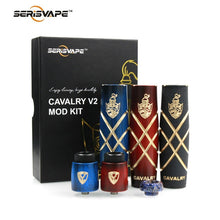 Load image into Gallery viewer, Authentic Serisvape Cavalry V2 Mod Kit Electronic Cigarette Mechanical Mod RDA with 810 Resin Drip Tip Vape Vaporizer Pen Kit