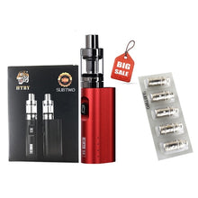 Load image into Gallery viewer, HT 50 E-Cigarettes mod box kit add 5 pcs coil for sale 2ml tank 2200mah electronic cigarette vaporizer vape pen hookah vaper