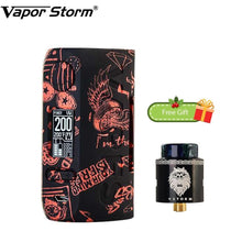 Load image into Gallery viewer, Free Gift! 200W Vapor Storm Storm230 TC Box MOD with Lion RDA Vapor Storm Puma Power By Dual 18650 Battery Vape Mod Vs Thor Mod