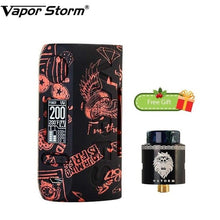 Load image into Gallery viewer, Free Gift! 200W Vapor Storm Storm230 TC Box MOD with Lion RDA Vapor Storm Puma Power By Dual 18650 Battery Vape Mod Vs Thor Mod