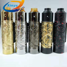 Load image into Gallery viewer, 2019 pandora Slam piece engraving 18650 20650 20700 21700 Battery 31mm Brass Vaporizer VAPE Mechanical mod VS AvidLyfe MOD kit