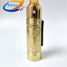 Load image into Gallery viewer, 2019 pandora Slam piece engraving 18650 20650 20700 21700 Battery 31mm Brass Vaporizer VAPE Mechanical mod VS AvidLyfe MOD kit