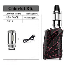 Load image into Gallery viewer, Cool SDK 100w electronic cigarette box mod kit 2500mah build-in battery 2.5ml tank vape pen mod kit e-cigarettes vaporizer