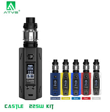 Load image into Gallery viewer, 225W Vape Kit ATVS Castle Smart TC Vape mod with 3ml Tank Top Filling Atomizer VS CAPTAIN PD18650 BOX MOd/aegis legend kit