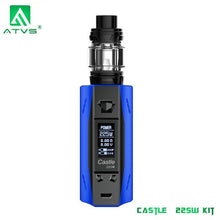 Load image into Gallery viewer, 225W Vape Kit ATVS Castle Smart TC Vape mod with 3ml Tank Top Filling Atomizer VS CAPTAIN PD18650 BOX MOd/aegis legend kit