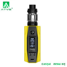 Load image into Gallery viewer, 225W Vape Kit ATVS Castle Smart TC Vape mod with 3ml Tank Top Filling Atomizer VS CAPTAIN PD18650 BOX MOd/aegis legend kit
