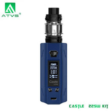 Load image into Gallery viewer, 225W Vape Kit ATVS Castle Smart TC Vape mod with 3ml Tank Top Filling Atomizer VS CAPTAIN PD18650 BOX MOd/aegis legend kit
