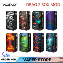 Load image into Gallery viewer, Original VOOPOO DRAG 2 Box Mod 177W DRAG 2 Resin Vape Mod Electronic Cigarette Vaporizer Vs 117W Drag Mini Box Mod