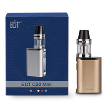 Load image into Gallery viewer, ECT005 Original E-cigarette kit  with ECT C30 mini battery box Kenjoy Met Atomizer 2ml ect c30mini 30w vaporizer vape mod kit